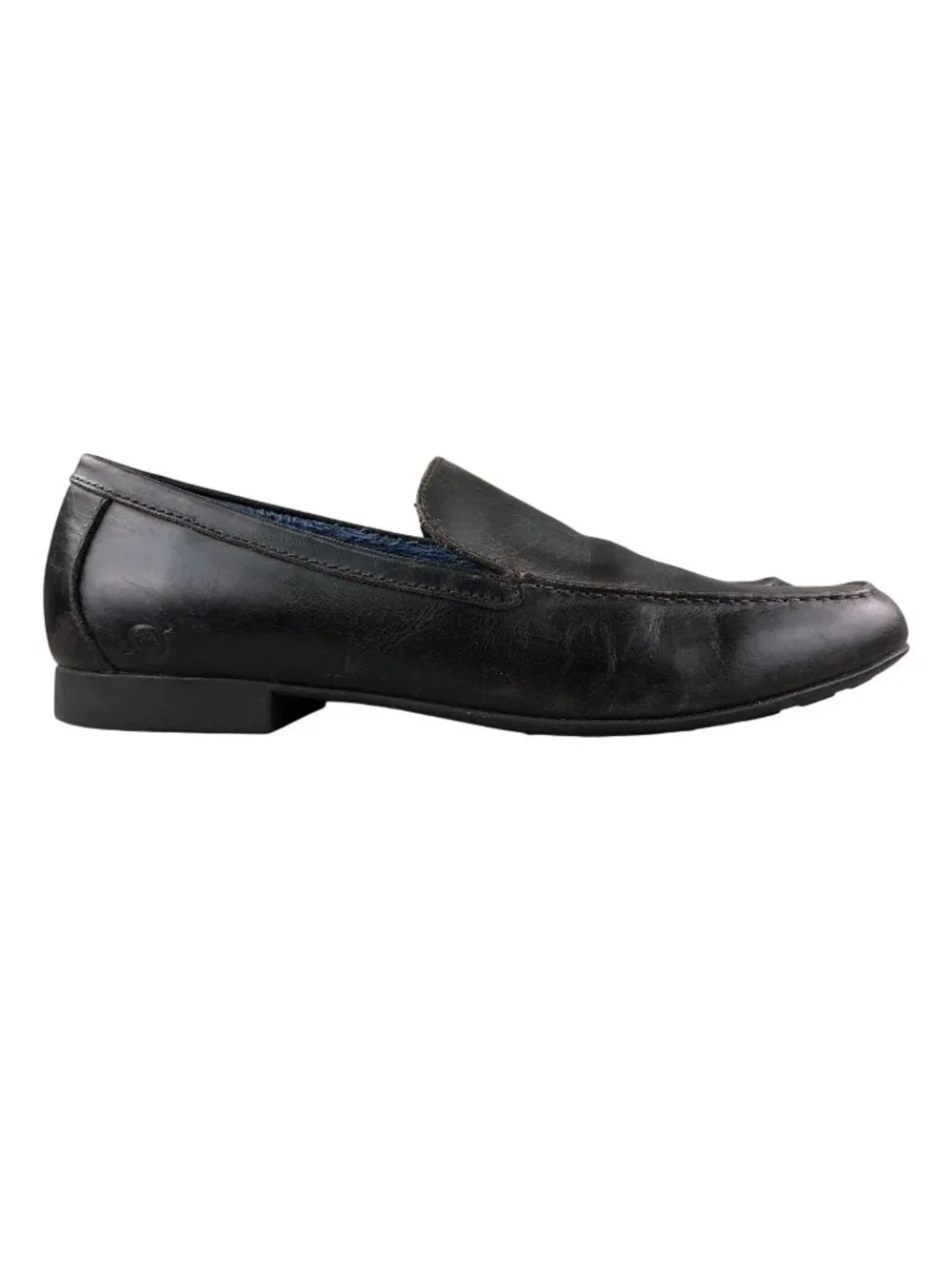 Born Men's Size 10.5M Brown Leather Closed Moc Toe Slip On Driving Loafers Shoes